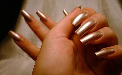 long copper fingernails