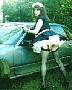 Sissy Maid Gwen washing car